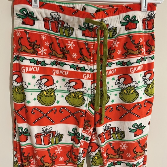 Dr Seuss Grinch Christmas Soft Jogger Pajama Pants - Picture 2 of 5